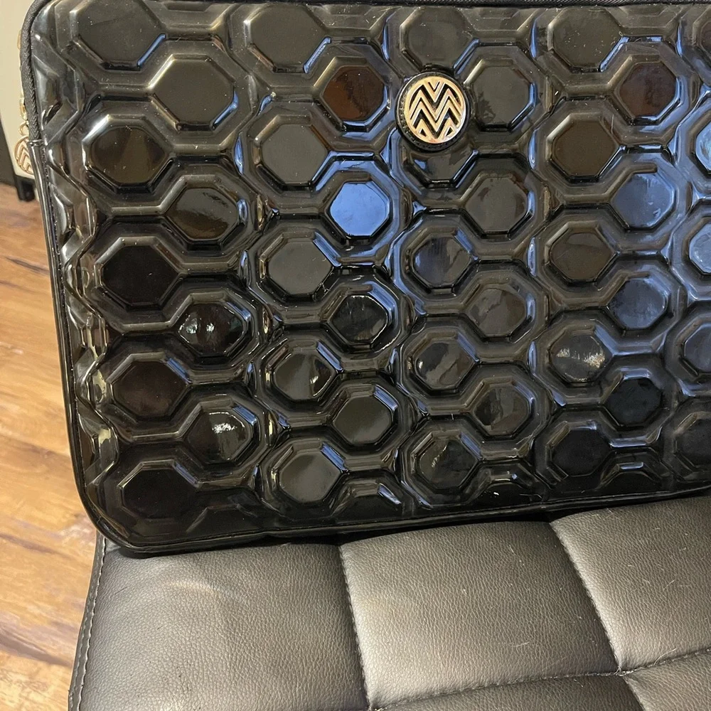 Black Geometric Laptop Case